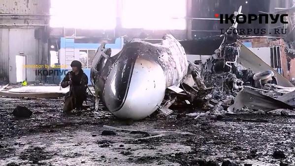 UR-CCC of CABI AIRLINES at the airport #Donetsk is destroyed. Previously called as Akhmetov Plane
