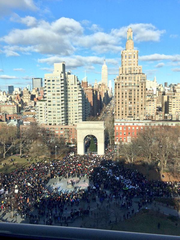 icantbreathe protestors take over washington square nyc