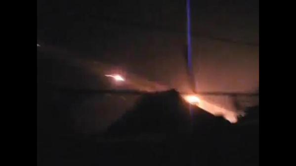 GRAD MLRS fire in Donetsk tonight