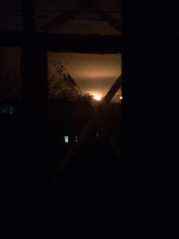 Heavy explosion in Donetsk