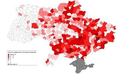 About 1000 cities and villages with Soviet names in Ukraine. All of them now renamed 