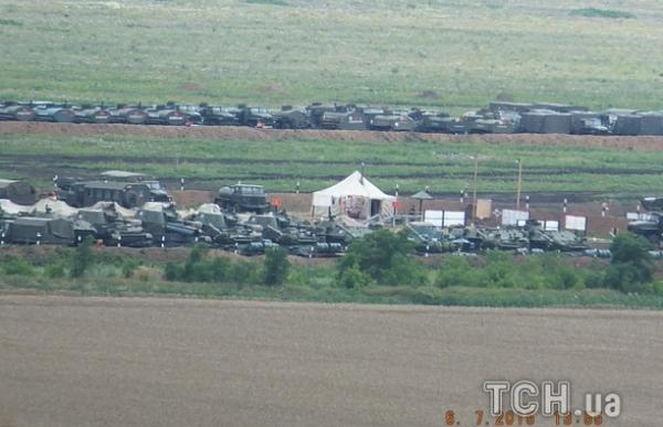 Russian military base near the border of Ukraine