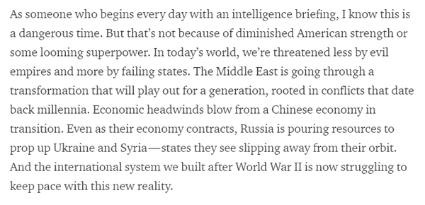 Russia is pouring resources to prop up Ukraine and Syria - Obama