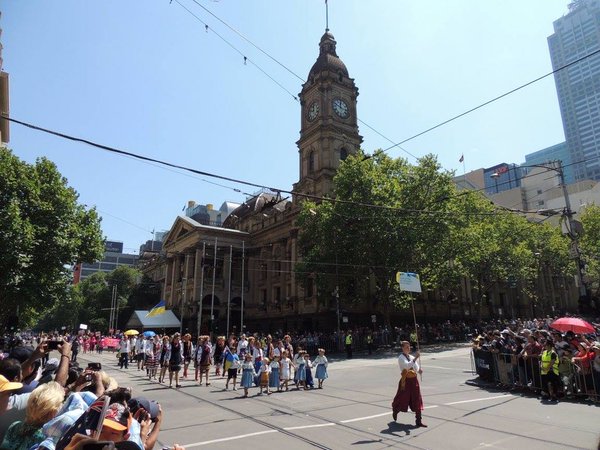 Ukrainians at parade in Melbourne at #AustraliaDay