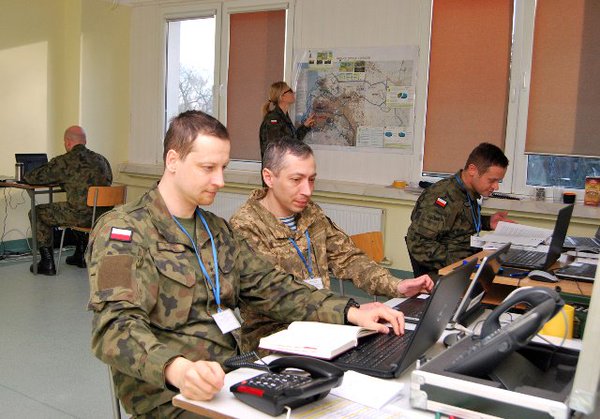 LITPOLUKRBRIG staff deployed a command post to learn how to perform humanitarian assistance operations 