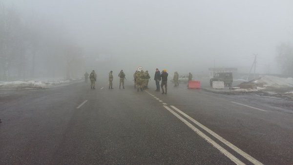 Rally on the border with Russia in Kharkiv
