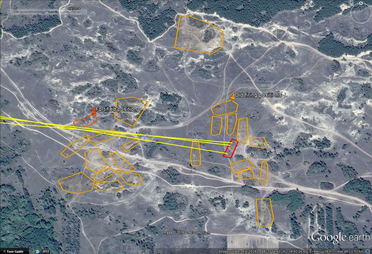 Google maps: Yet another Russian 2S19 Msta battery firing from Russia to North of Lugansk sept 2014