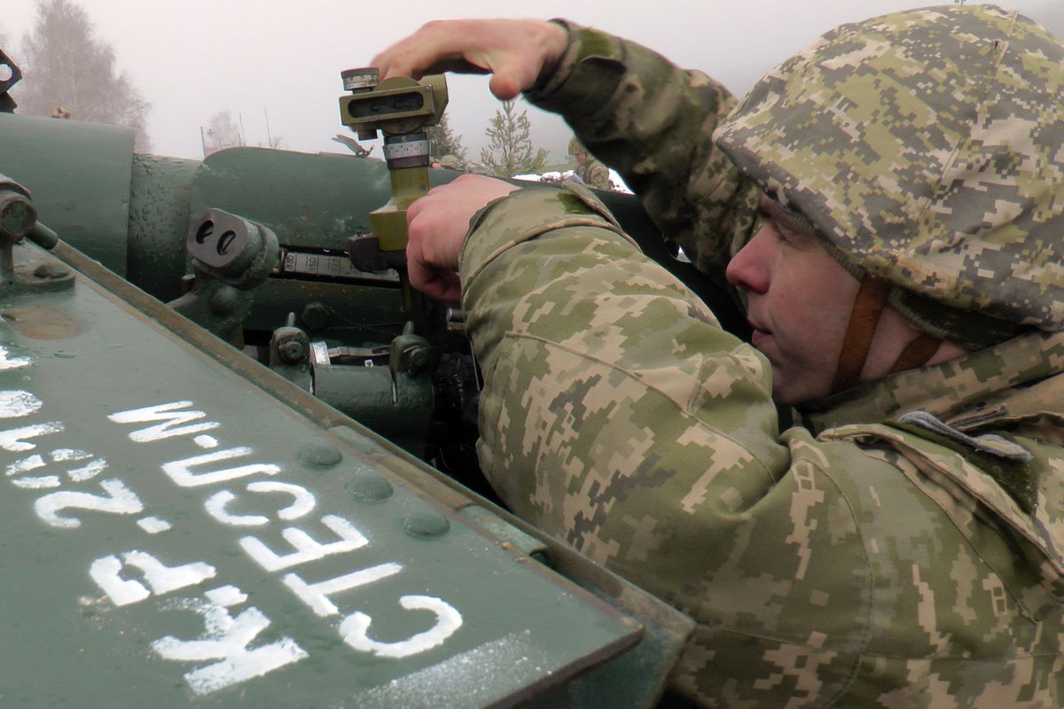 Artillerists exams in L'viv region 