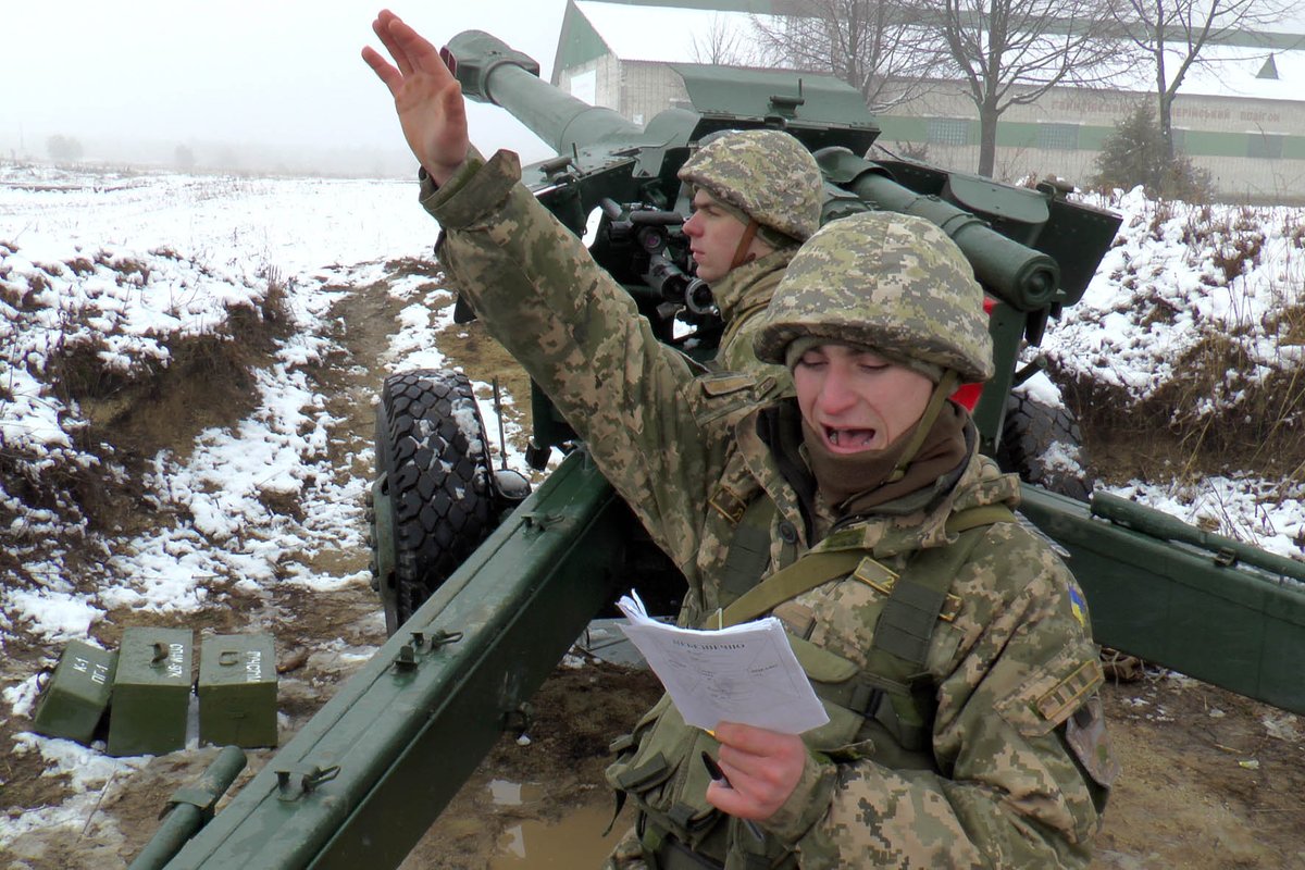 Artillerists exams in L'viv region 