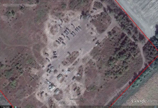 Google Earth shows yet another Russian invasion camp near Ukrainian border