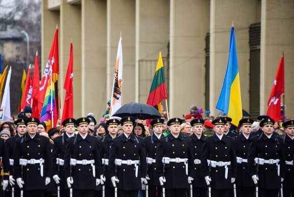 Celebartion of the Day of the Independence of Lithuania near Seimas Embassy of Ukraine is proud to be part of! 