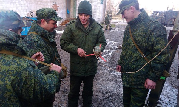 Russian militants radio station at Olenivka