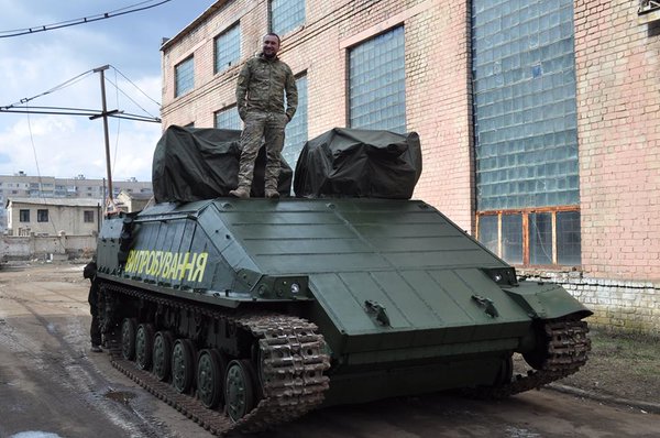 New improvised armoured fighting vehicle 'Azovets' built by the Azov Regiment