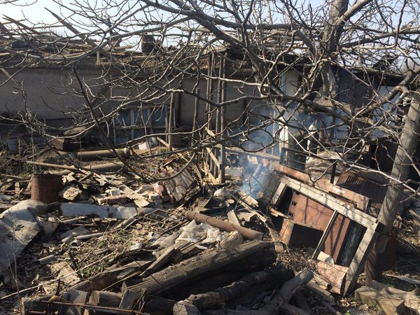 120mm mortar projectiles hit Ukrainian positions near Avdiivka
