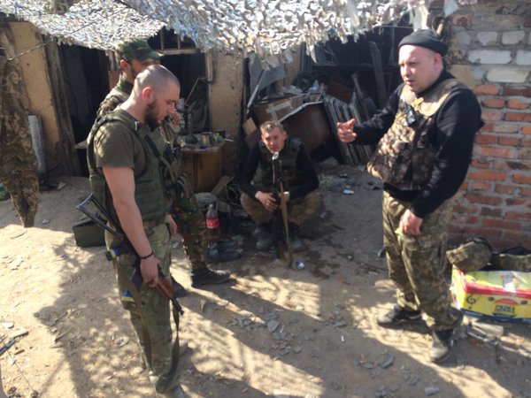 120mm mortar projectiles hit Ukrainian positions near Avdiivka