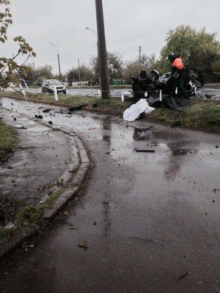 Consequences of shelling in Olenivka