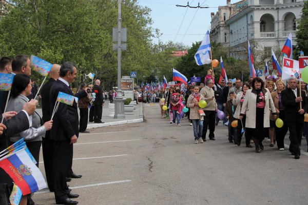 1 May rally in Sevastopol