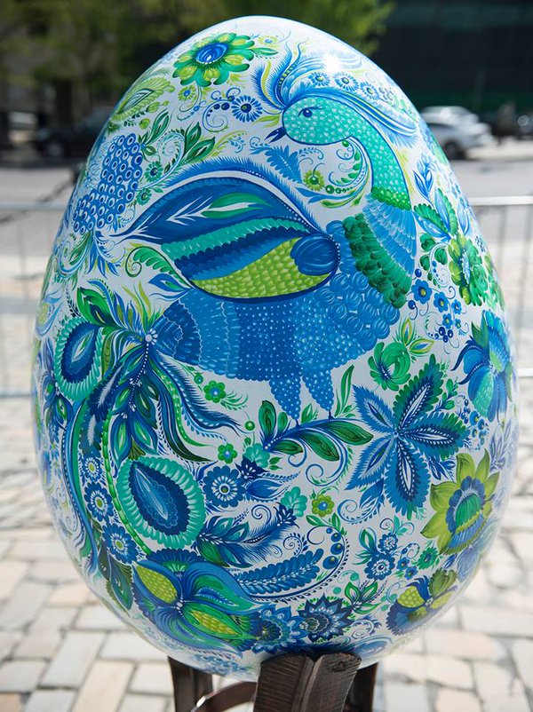 Pysanka Festival at Sofiivska Square in Kyiv 