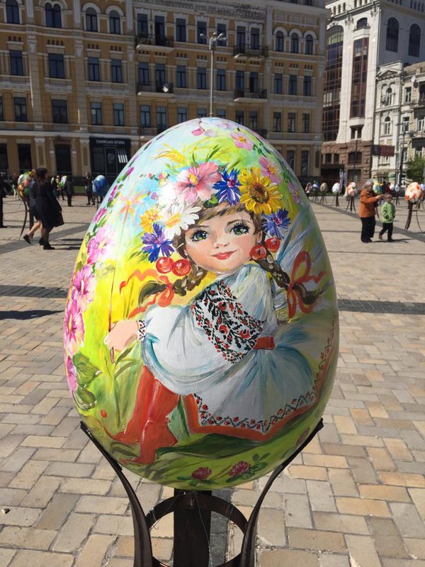 Pysanka Festival at Sofiivska Square in Kyiv 
