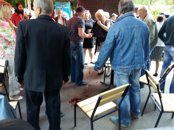 Brawl in Kharkiv between pro-Russian activists and Azov activists