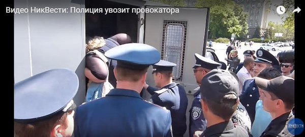 Police detained provocateur in Mykolaiv