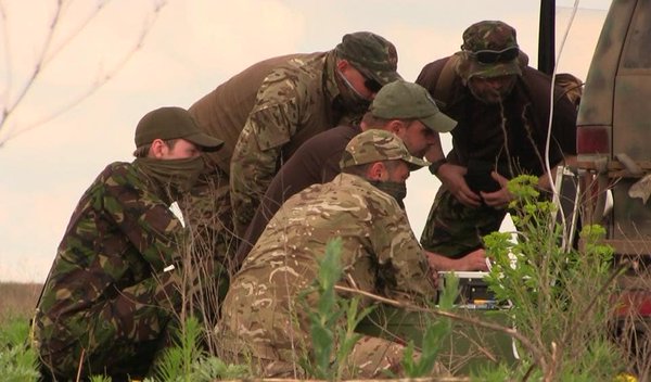 Ukrainian volunteers dropped flyers in Donetsk with UAVs
