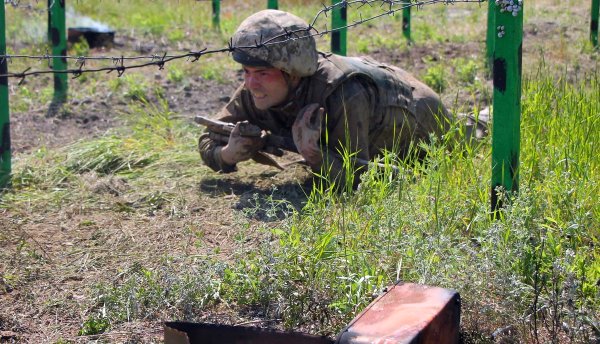 Col. Motuzyanyk: Over 100 UA servicemen took an oath to the Ukrainian Marines in Berdiansk, Zaporizhia region  