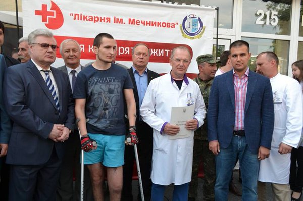 Another blood drive at Mechnikov, trauma center for the ATO