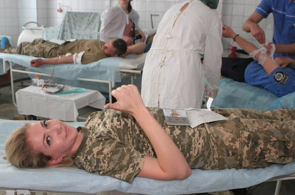 Another blood drive at Mechnikov, trauma center for the ATO