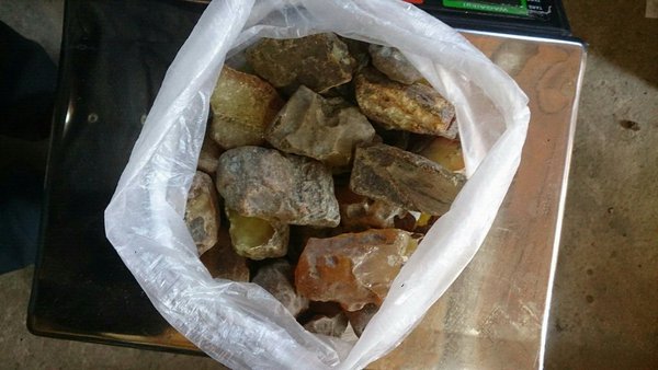 SSU was seized nearly 190 kg of illegally mined amber in Rivne region