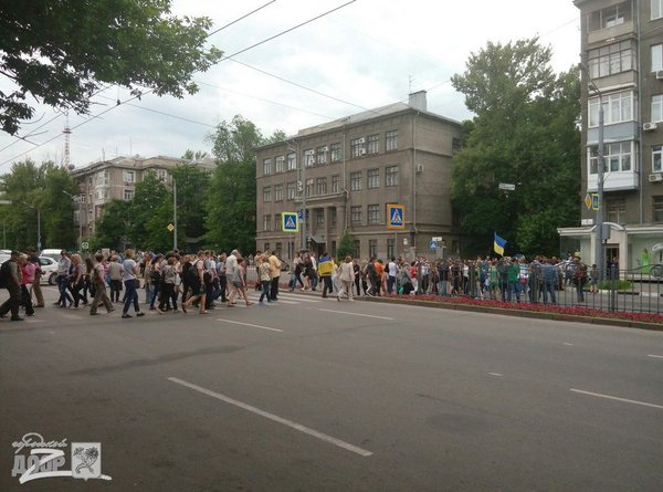 Animals shelter Activists shut down Nauki Avenue in Kharkiv