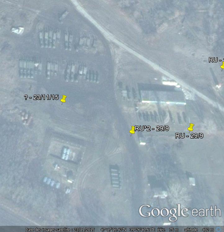 Russia attacks Ukraine on Google Earth. Near Charltyr  