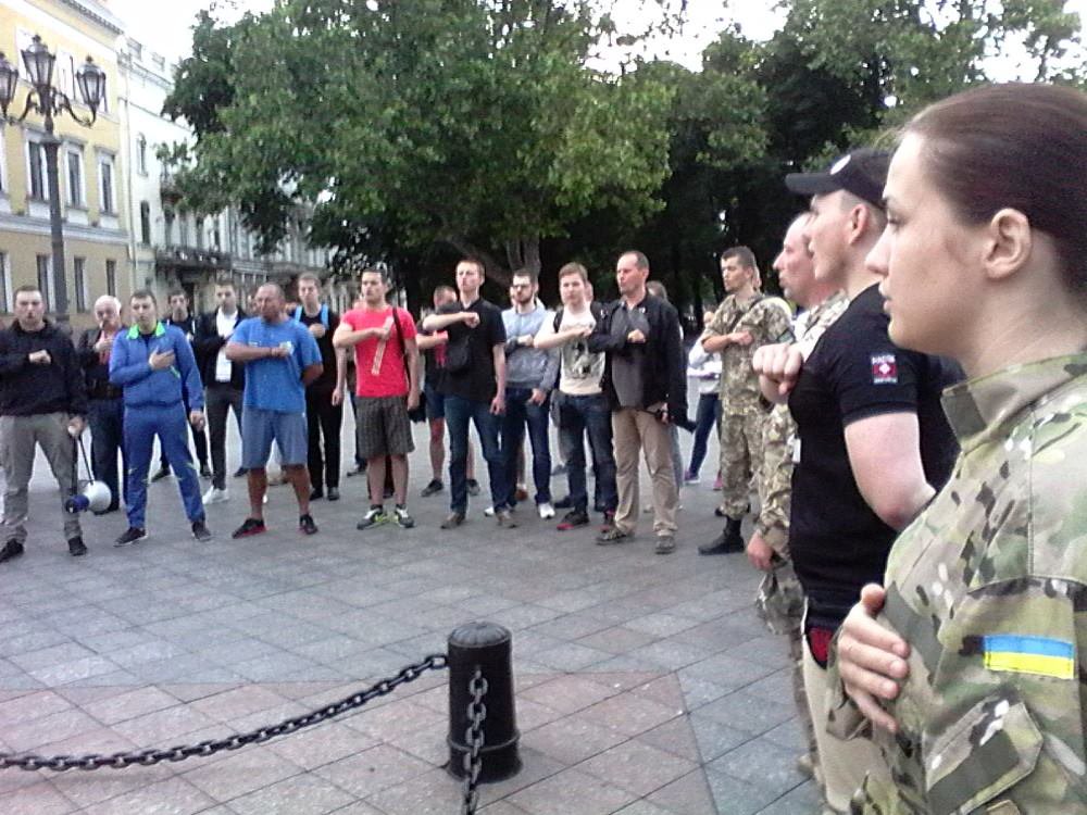 In Odessa honored the memory of soldiers who died yesterday and today in the area of ATO 