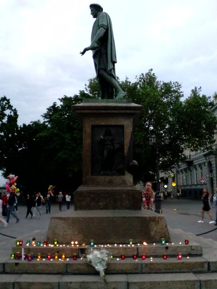 In Odessa honored the memory of soldiers who died yesterday and today in the area of ATO 