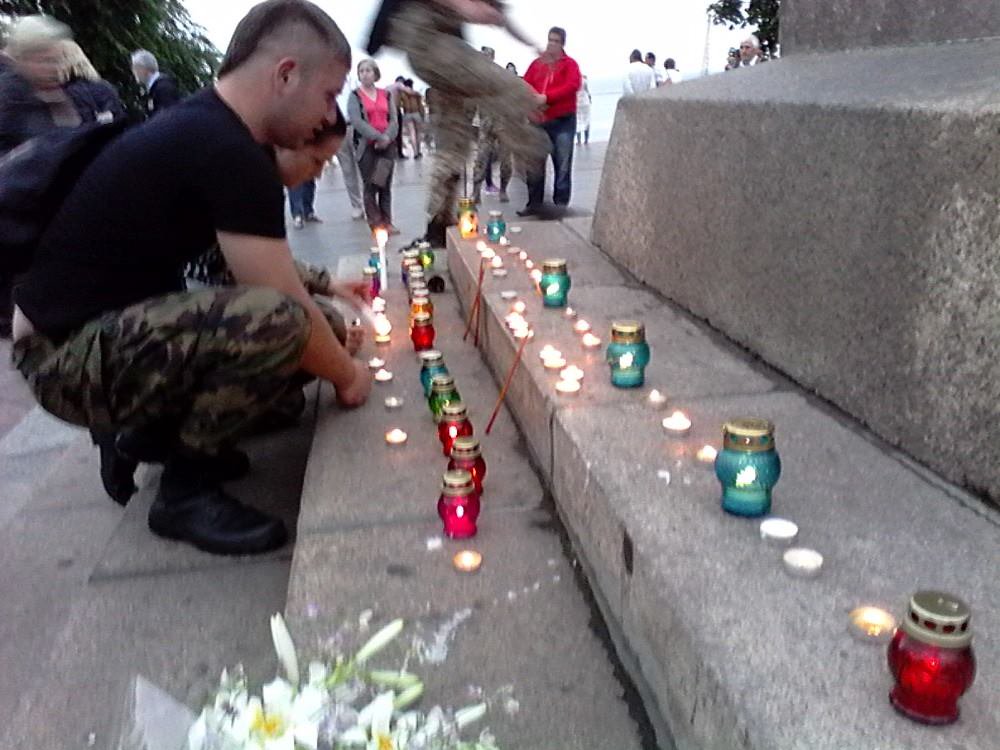In Odessa honored the memory of soldiers who died yesterday and today in the area of ATO 