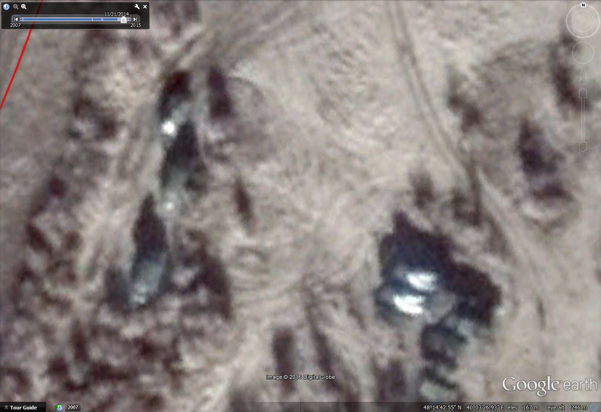 This (known) Russian camp at Ukrainian border near Volchenskiy might actually be a BUK battery