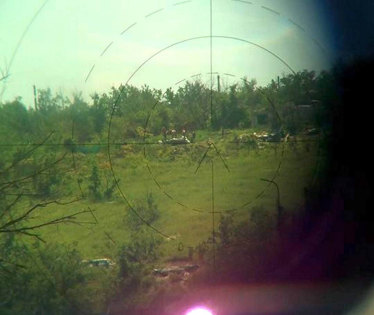 Russian forces built a checkpoint on the bridge to Stanitsa Luhanska