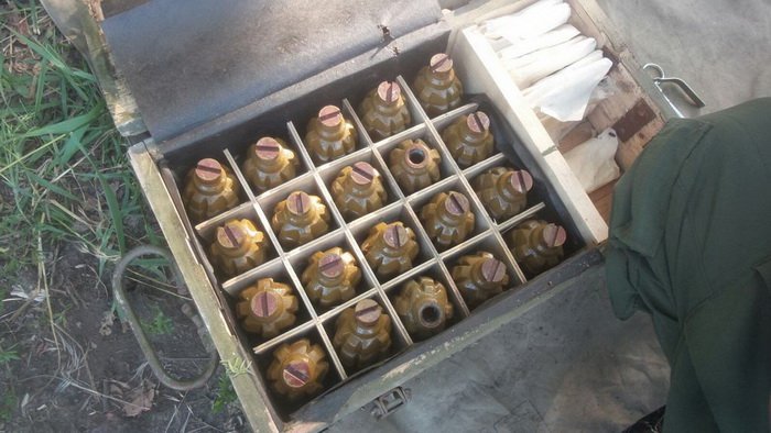 .@ServiceSsu discovered arms and ammo cache near Kharkiv 