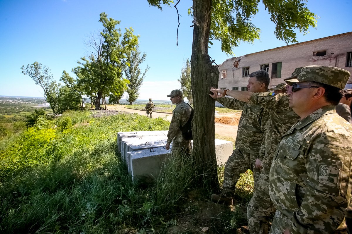 President inspected repairing works of Kramatorsk TV tower  