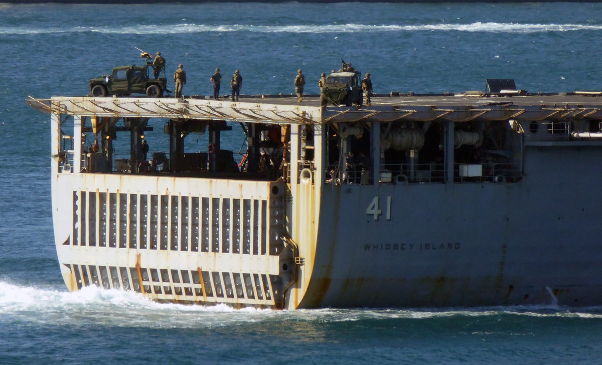 US has deployed dock landing ship USS Whidbey Island in the Black Sea 