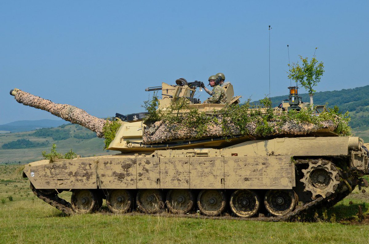 U.S army at drill in Romania