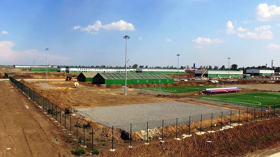 Russian military base under construction 50km from Ukraine's border (via @mod_russia's FB)  