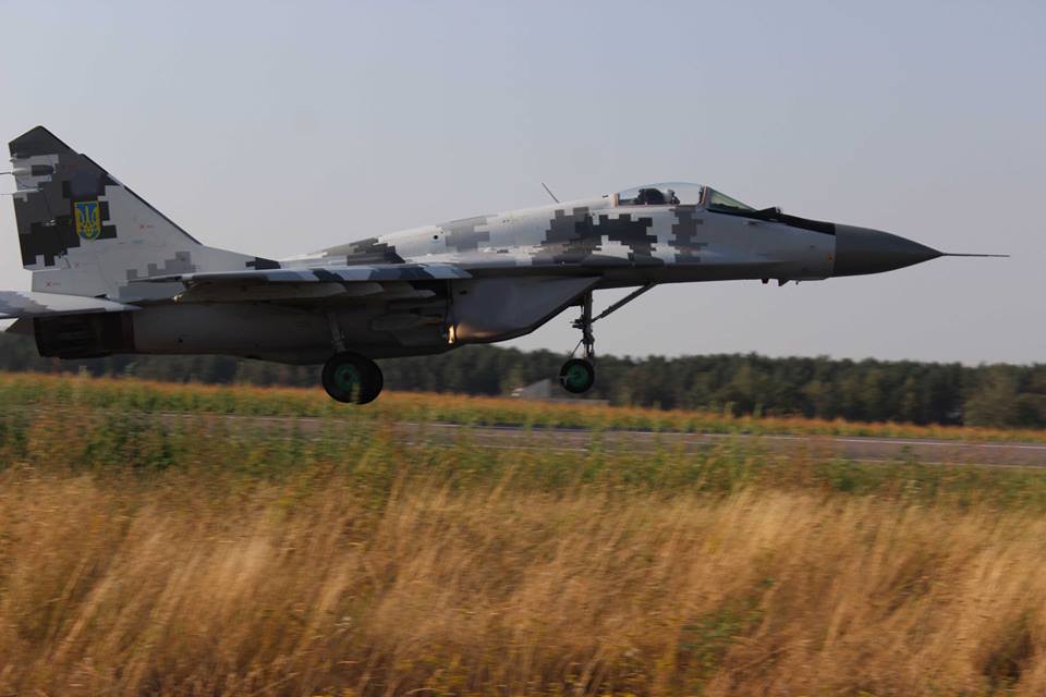 Su-24 and Mig-29 drill to land and take off highway