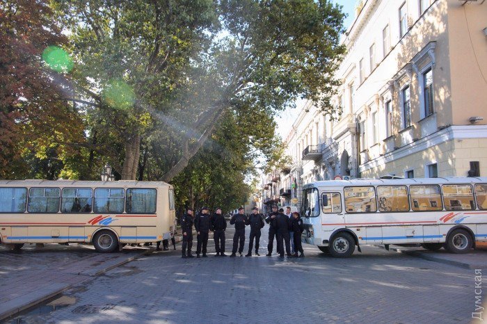 Odesa: March of equality to be held: police blocked Prymorskyi Blvd  