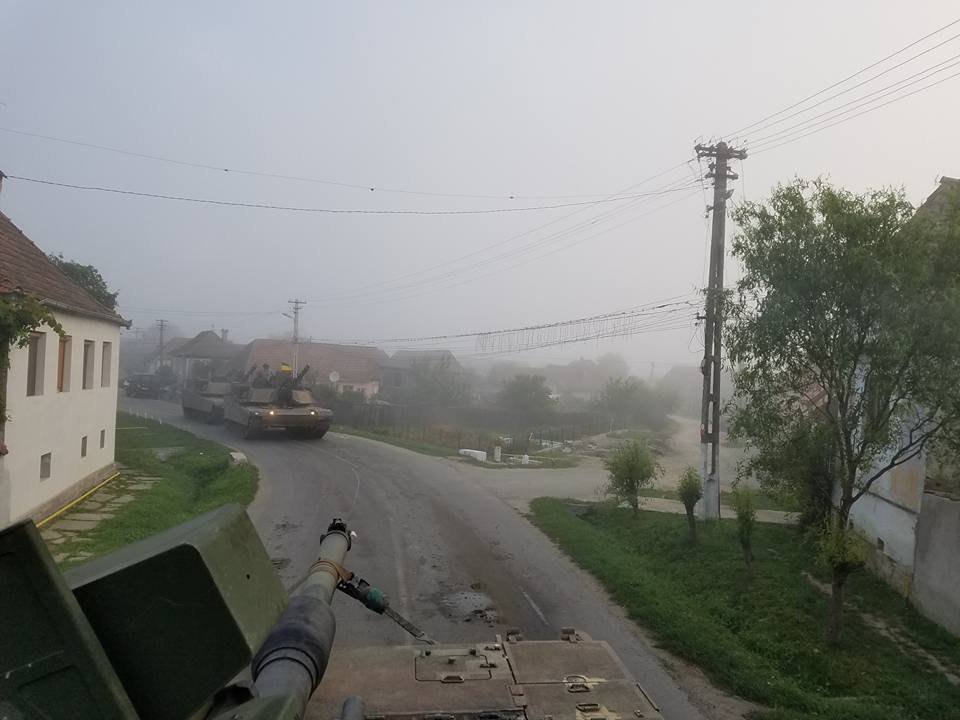 US moving tanks  and  armored vehicles to East Romania, Smârdan