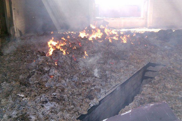 The agro sector of Akhmetov shelled in the Chermalyk village