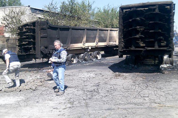The agro sector of Akhmetov shelled in the Chermalyk village