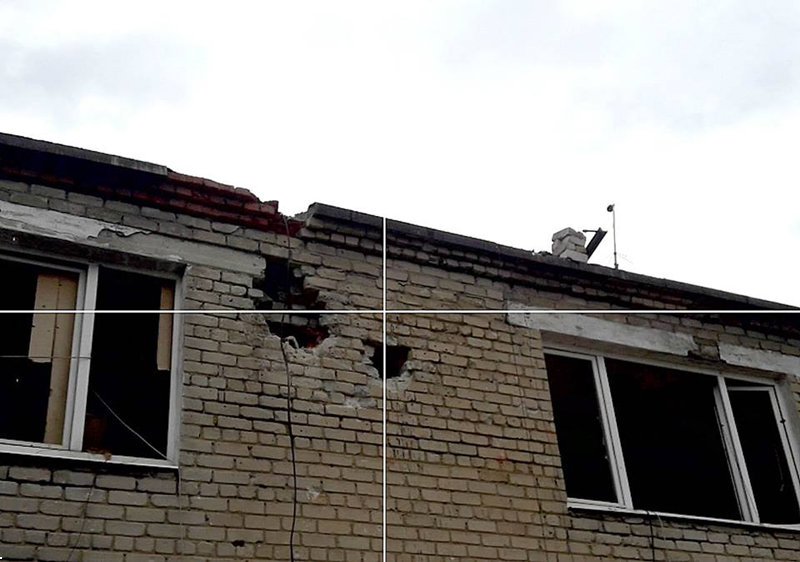 Consequences of shelling of Russian forces in Marinka