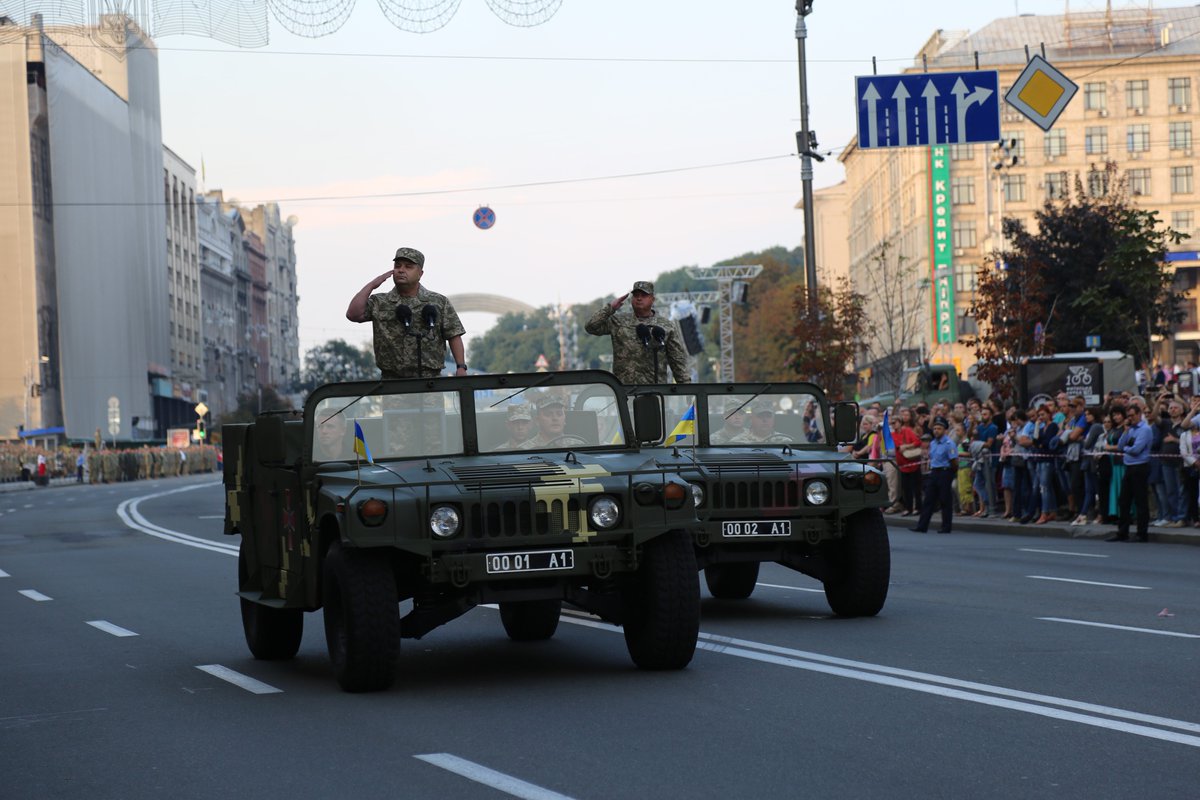 Rehearsal of military parade in Kyiv 