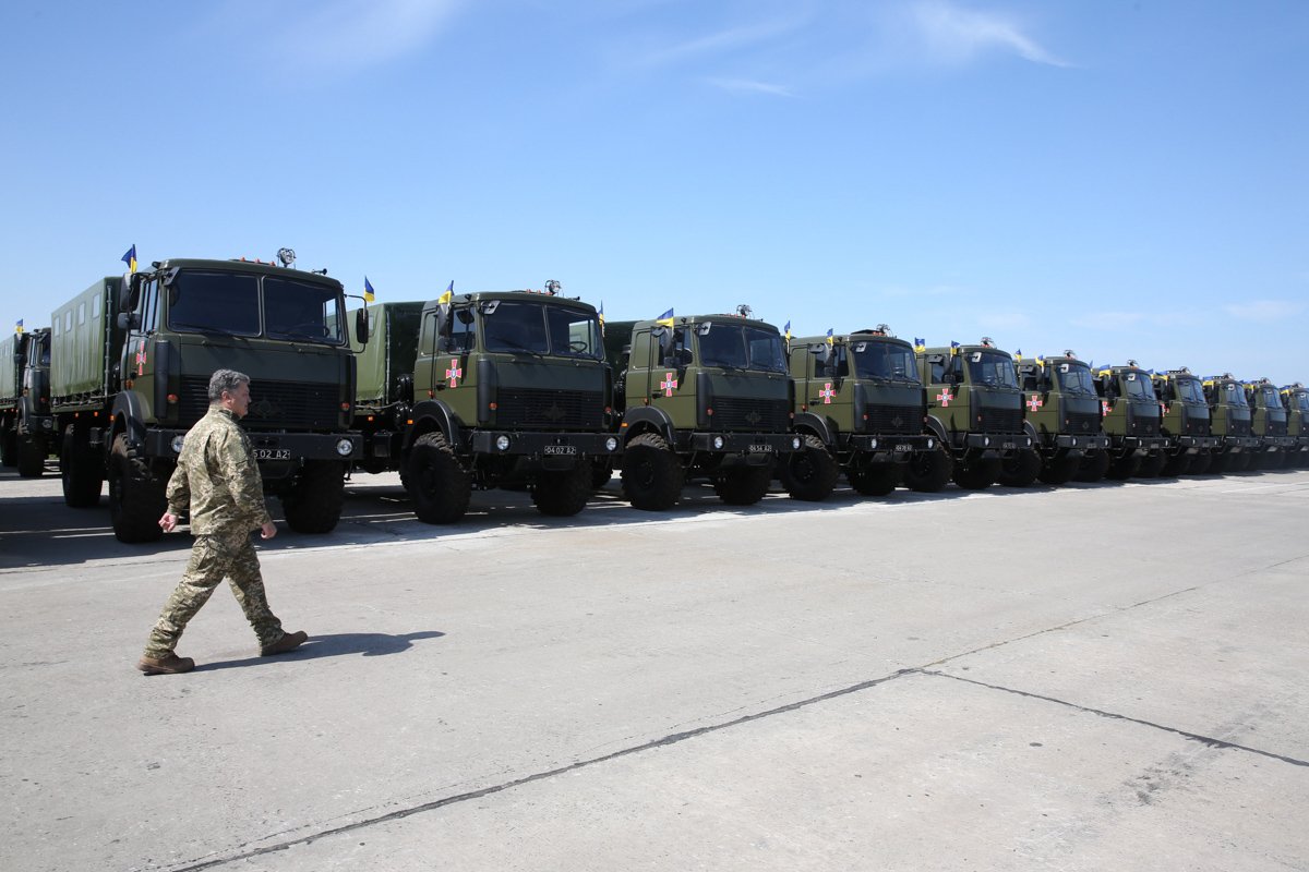 President took part in the ceremony of handing over weapons, military hardware to Ukrainian Armed Forces  